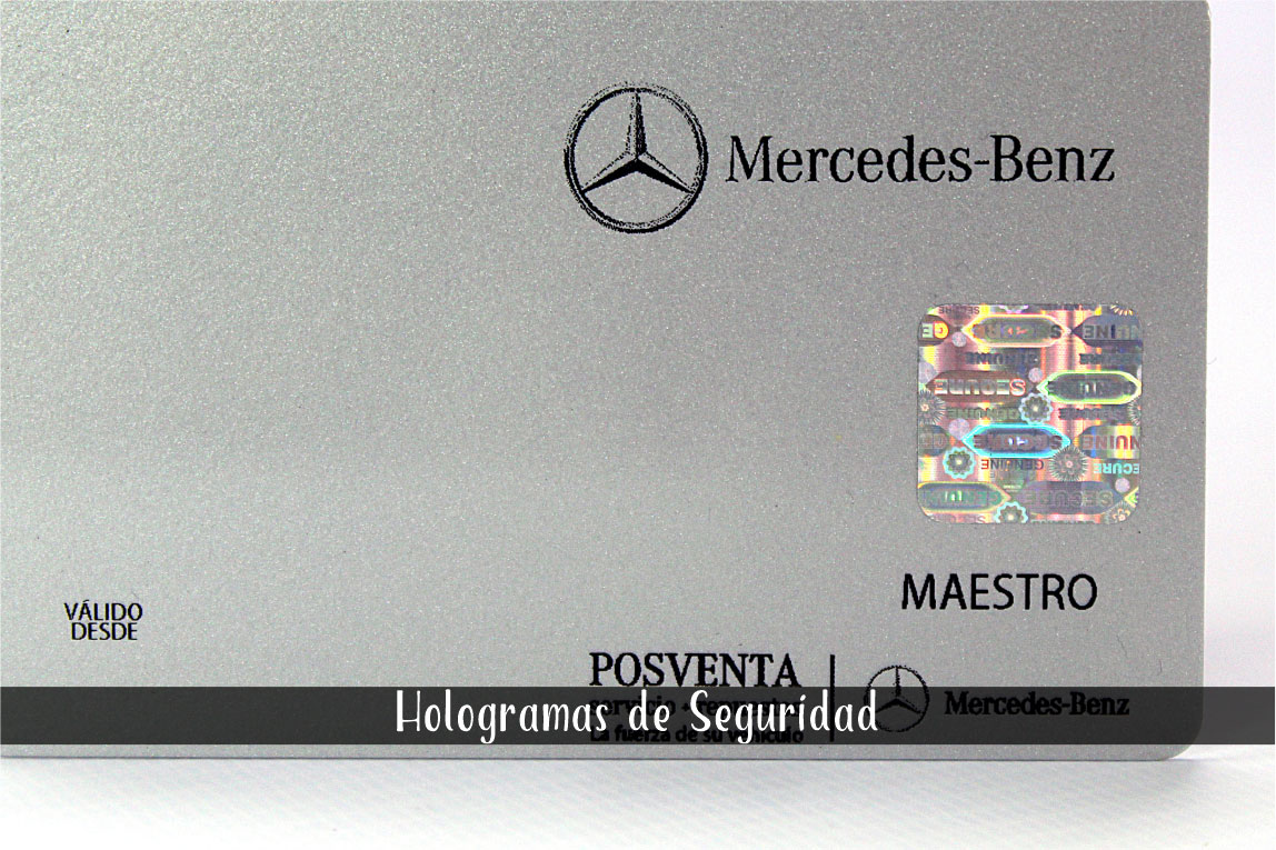 Hologramas de seguridad para Bogotá a1cards