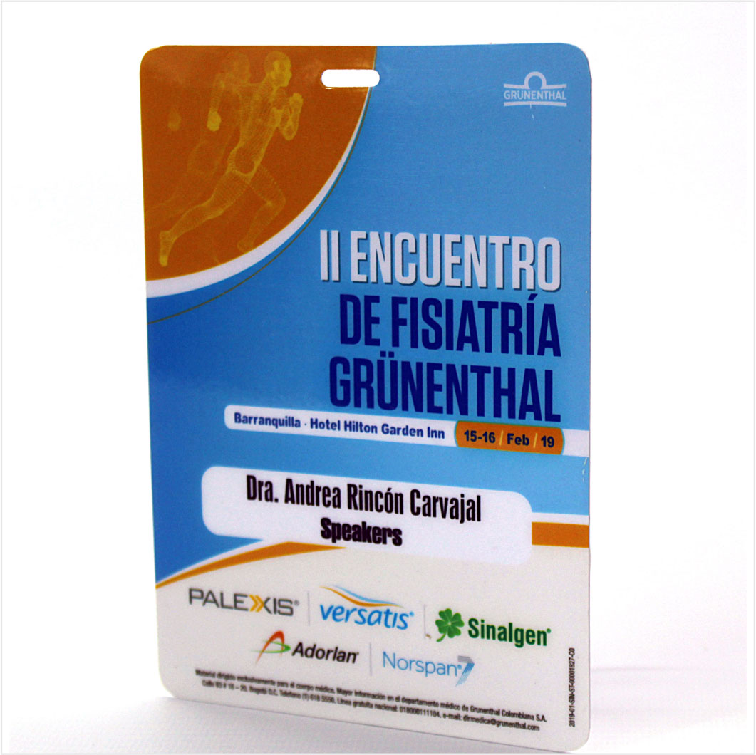 Escarapela en pvc de concierto Bogotá