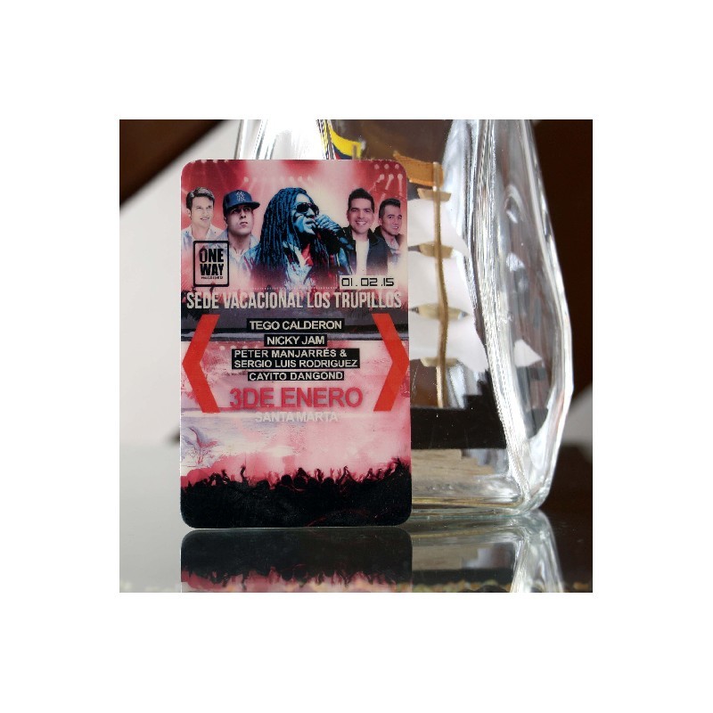 Escarapela en pvc de concierto Bogotá