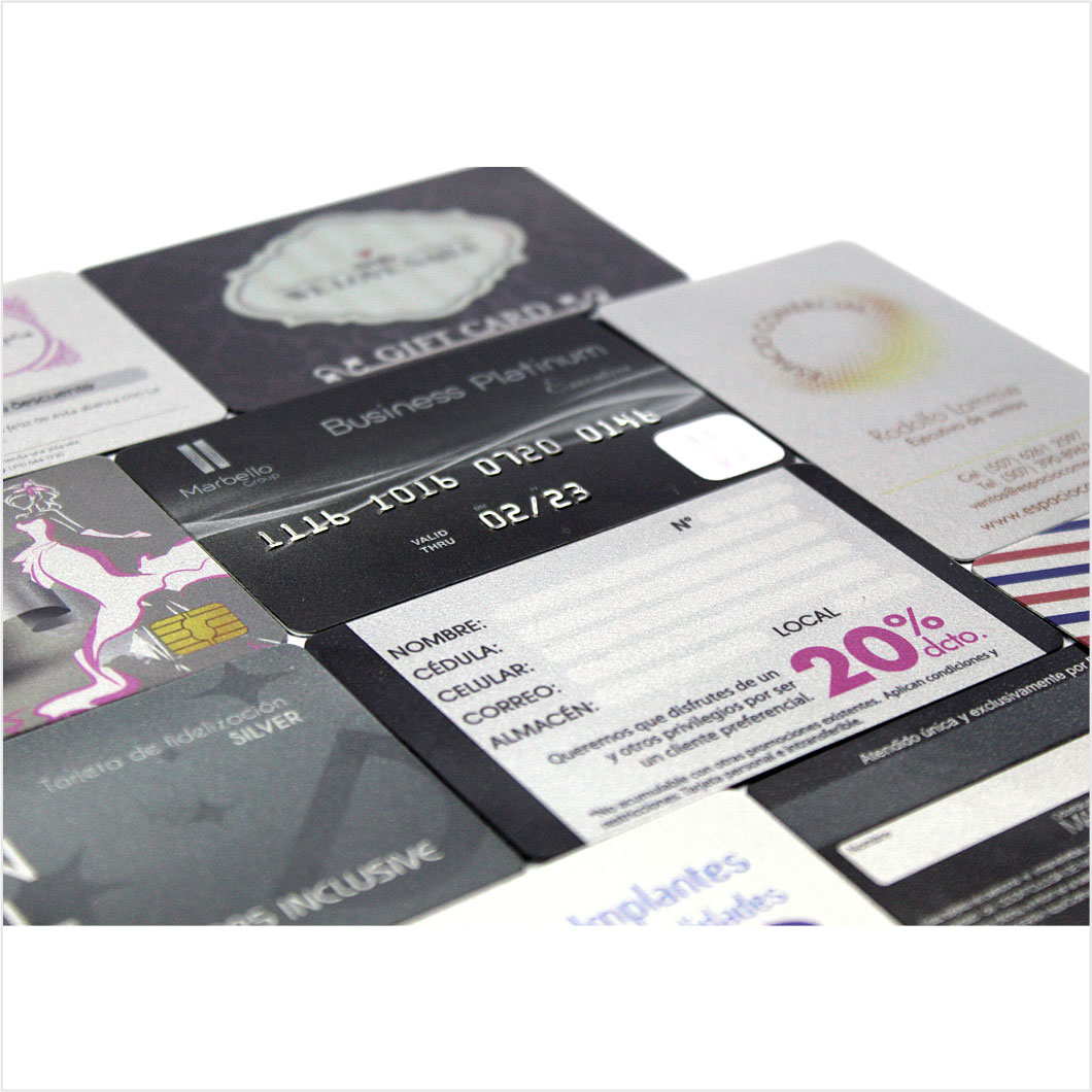 Tarjetas Plateadas de zauna Bogotá a1cards