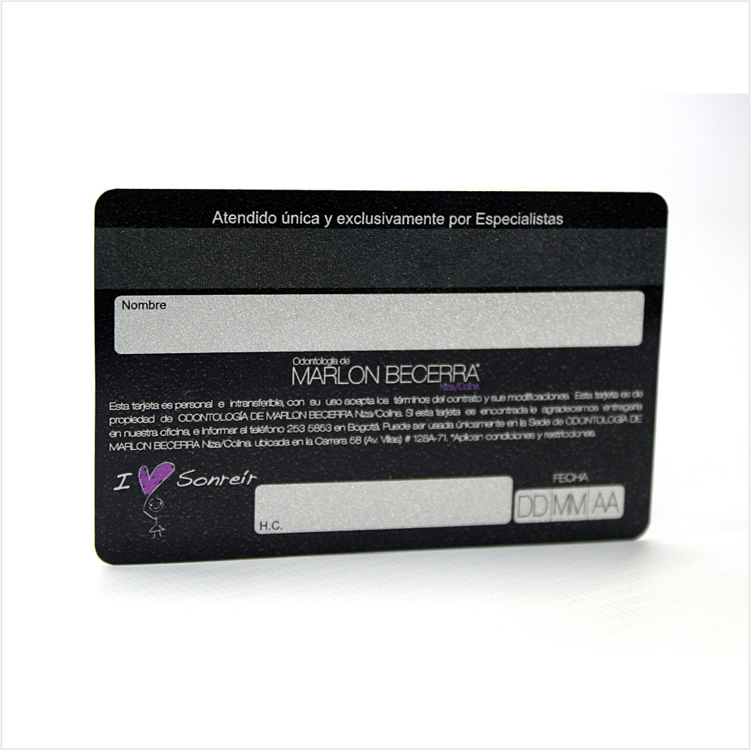 Tarjetas Plateadas de zauna Bogotá a1cards