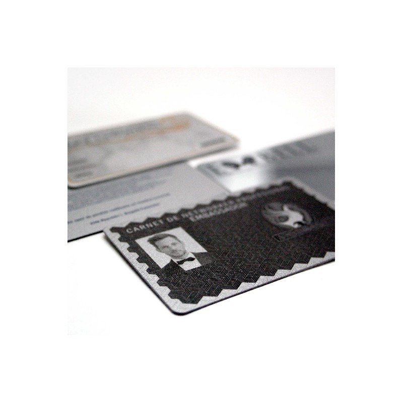 tarjetas plateadas de mosaico