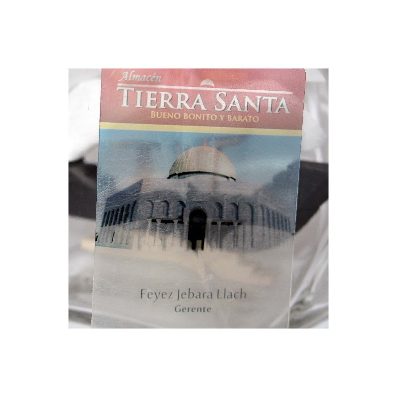 Tarjetas transparentes y translucidas de tierra santa 